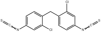 4,4-亚甲基双(2-氯苯基)二异硫氰酸 结构式