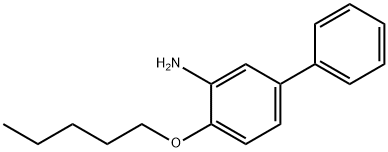 2-ペンチルオキシ-5-フェニルアニリン 化学構造式