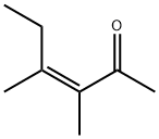 (Z)-3,4-ジメチル-3-ヘキセン-2-オン 化学構造式