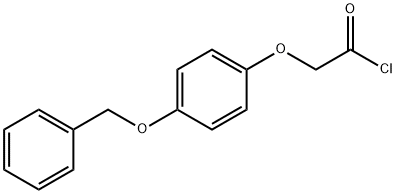 2-[4-(Phenylmethoxy)phenoxy]acetyl chloride 结构式