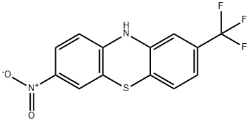 7-NITRO-2-(TRIFLUOROMETHYL)-10H-PHENOTHIAZINE,2069-32-1,结构式