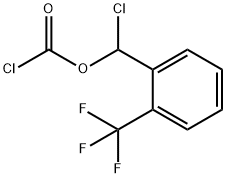 Α-氯-2-(三氟甲基)苯甲基氯甲酸酯 结构式
