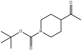 1-N-BOC-4-乙酰基哌啶, 206989-61-9, 结构式