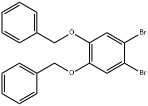 苯,1,2 - 二溴-4,5 - 二(苄氧基) -, 206995-42-8, 结构式