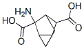 Tricyclo[2.2.1.02,6]heptane-3,5-dicarboxylic acid, 3-amino-, 结构式