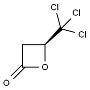 (S)-3-HYDROXY-4,4,4-TRICHLOROBUTYRIC ACID BETA-LACTONE Struktur