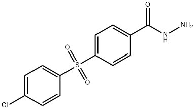 4-(4-Chlorophenyl)sulfonylbenzohydrazide 化学構造式