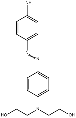 2,2'-[[4-[(4-アミノフェニル)アゾ]フェニル]イミノ]ビスエタノール 化学構造式