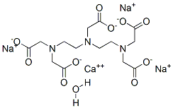 二乙烯三胺-五乙酸钙三钠盐水合物 结构式