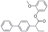 alpha-Ethyl-4-biphenylacetic acid, o-methoxyphenyl ester,20723-84-6,结构式
