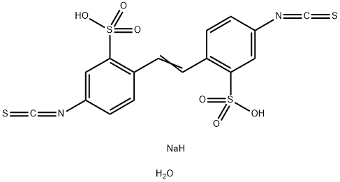 4,4`-二异硫氰基-2,2`-芪二磺酸二钠水合物,207233-90-7,结构式