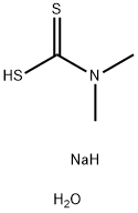 SODIUM DIMETHYLDITHIOCARBAMATE HYDRATE Struktur