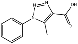 5-甲基-1-苯基-1H-[1,2,3]三唑-4-甲酸, 20725-32-0, 结构式
