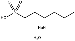 1-ヘキサンスルホン酸ナトリウム一水和物 化学構造式