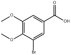 5-溴-3,4-二甲氧基苯甲酸, 20731-48-0, 结构式