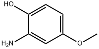 2-氨基-4-甲氧基苯酚 结构式