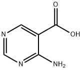 4-氨基嘧啶-5-羧酸, 20737-41-1, 结构式