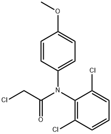 2-CHLORO-N-(2,6-DICHLOROPHENYL)-N-(4-METHOXYPHENYL) ACETAMIDE Structure