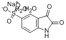 2,3-ジヒドロ-2,3-ジオキソ-1H-インドール-5-スルホン酸ナトリウム二水和物標準品 化学構造式