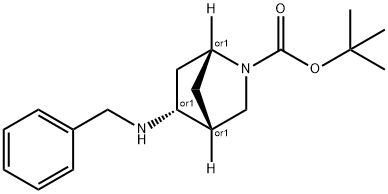 (1R,4R,5R)-REL-5-[(苯甲基)氨基]-2-氮杂双环[2.2.1]庚烷-2-羧酸叔丁酯,207405-64-9,结构式
