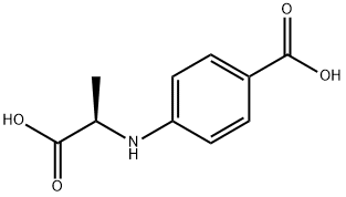 Benzoic acid, 4-[[(1R)-1-carboxyethyl]amino]- (9CI) Structure