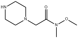 1-Piperazineacetamide,N-methoxy-N-methyl-(9CI) 结构式