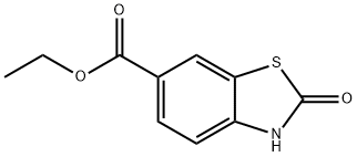 6-Benzothiazolecarboxylicacid,2,3-dihydro-2-oxo-,ethylester(9CI) Struktur