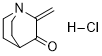 2-METHYLENE-3-QUINUCLIDINONE HYDRO- Struktur