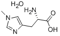 1-メチル-L-ヒスチジンN水和物 化学構造式
