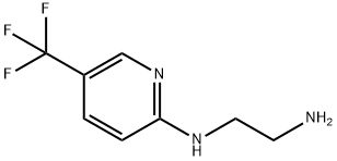 N-(2-aminoethyl)-N-[5-(trifluoromethyl)pyridin-2-yl]amine 化学構造式