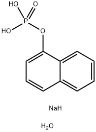 1-ナフチルりん酸二ナトリウム水和物 化学構造式