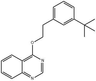3-TERT-BUTYLPHENETHYL QUINAZOLIN-4-YL ETHER Struktur