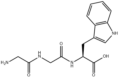 H-GLY-GLY-TRP-OH Structure