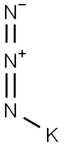 potassium azide Structure