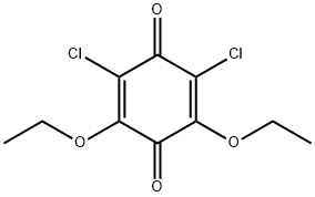 2,6-Dichloro-3,5-diethoxy-1,4-benzoquinone,20764-97-0,结构式