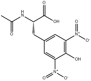 N-乙酰-3,5-二硝基-L-酪氨酸,20767-00-4,结构式