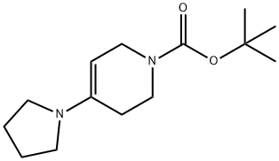 1-BOC-4-(1-吡咯烷)-3,6-二氢-2H-吡啶, 207691-65-4, 结构式