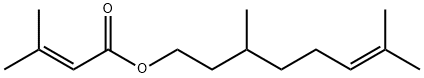 甲基巴豆酸香茅酯, 20770-40-5, 结构式
