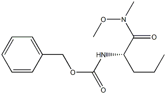 [(1S)-1-[(MethoxyMethylaMino)carbonyl]butyl]carbaMic Acid Benzyl Ester Struktur