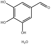 3,4,5-Trihydroxybenzaldehyde monohydrate Struktur