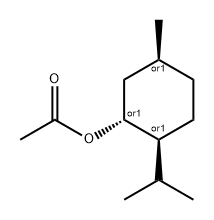 rel-2β*-Isopropyl-5β*-methyl-1α*-cyclohexanol acetate 结构式