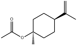 cis-1-methyl-4-(1-methylvinyl)cyclohexyl acetate 结构式
