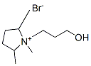 Pyrrolidinium, 1-(3-hydroxypropyl)-1,2,5-trimethyl-, bromide Struktur