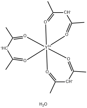 トリス(アセチルアセトナト)イットリウムN水和物 化学構造式