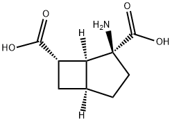 Bicyclo[3.2.0]heptane-2,7-dicarboxylic acid, 2-amino-, (1S,2S,5S,7S)- (9CI) Structure