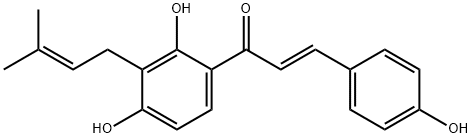 20784-50-3 (E)-1-[2,4-ジヒドロキシ-3-(3-メチル-2-ブテニル)フェニル]-3-(4-ヒドロキシフェニル)-2-プロペン-1-オン