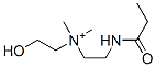 Ethanaminium,  2-hydroxy-N,N-dimethyl-N-[2-[(1-oxopropyl)amino]ethyl]-,207918-83-0,结构式