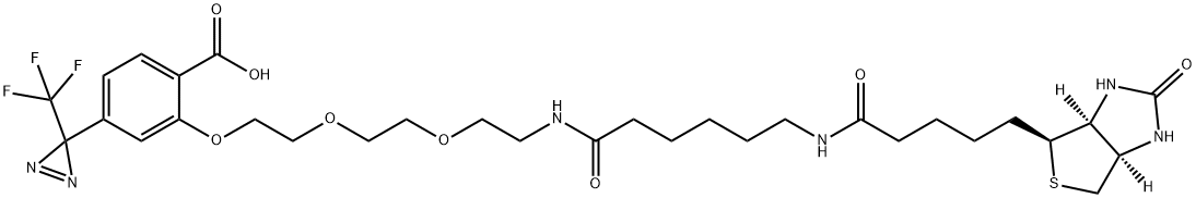 207971-23-1 2-[2-[2-[2-[6-(Biotinylaminohexanoyl]aminoethoxy]ethoxy]ethoxy]-4-[3-(trifluoromethyl)-3H-diazirin-3-yl]benzoic Acid