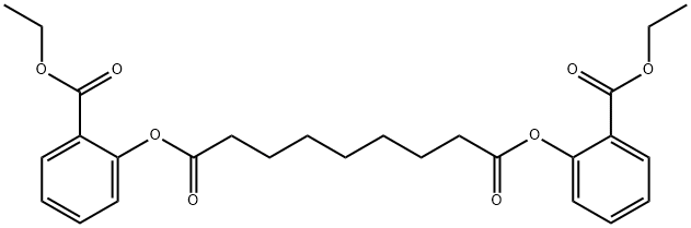 ビス[2-(エトキシカルボニル)フェニル] ノナンジオアート 化学構造式