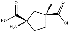 1,3-Cyclopentanedicarboxylicacid,1-amino-3-methyl-,(1S,3S)-(9CI),207983-45-7,结构式